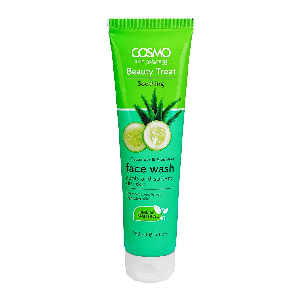 Cosmo Skin Naturals Beauty Treat Soothing Cucumber & Aloe Vera Face Wash - 150ml