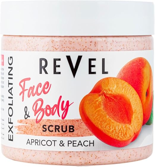 Revel Exfoliating Apricot & Peach Face & Body Scrub - 475ml