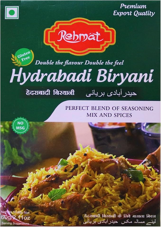 Rehmat Hyderabadi Biriyani Masala 60 Gm
