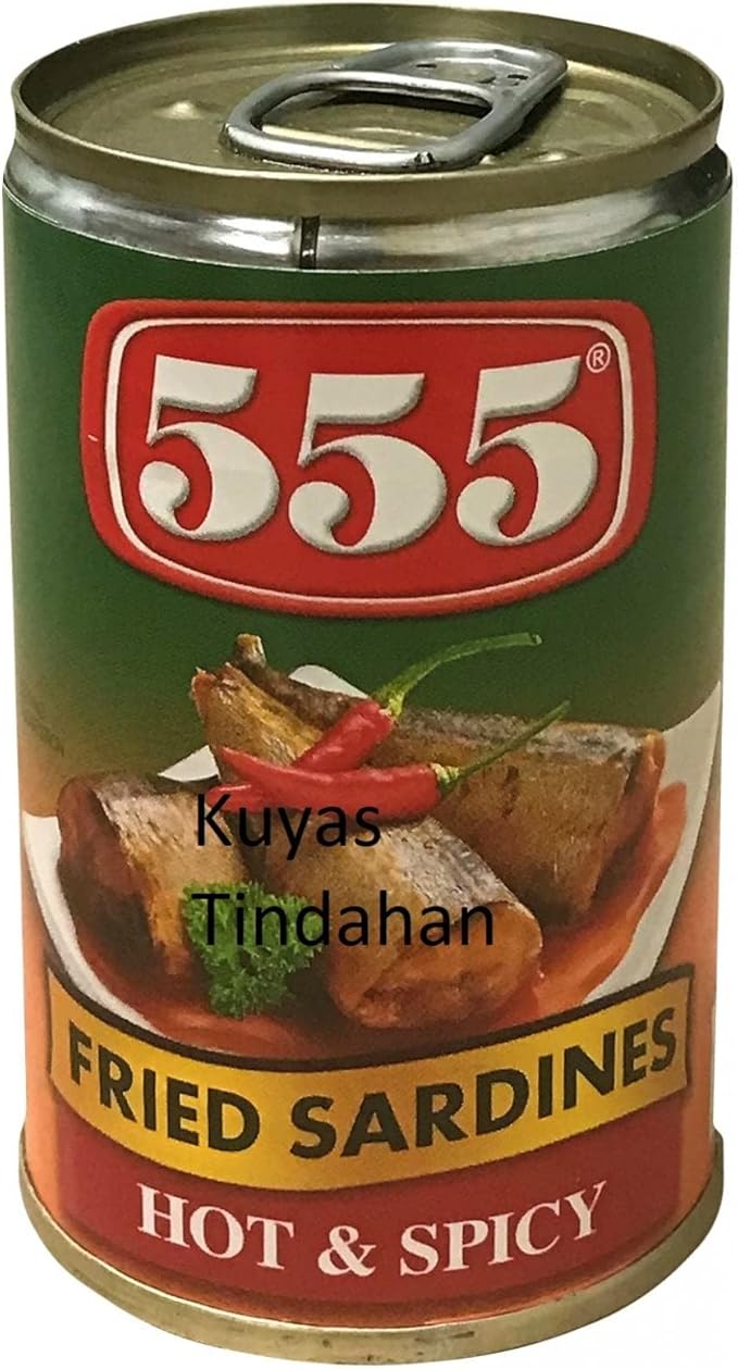 555 Fried Sardines Hot & Spicy 155 Gm
