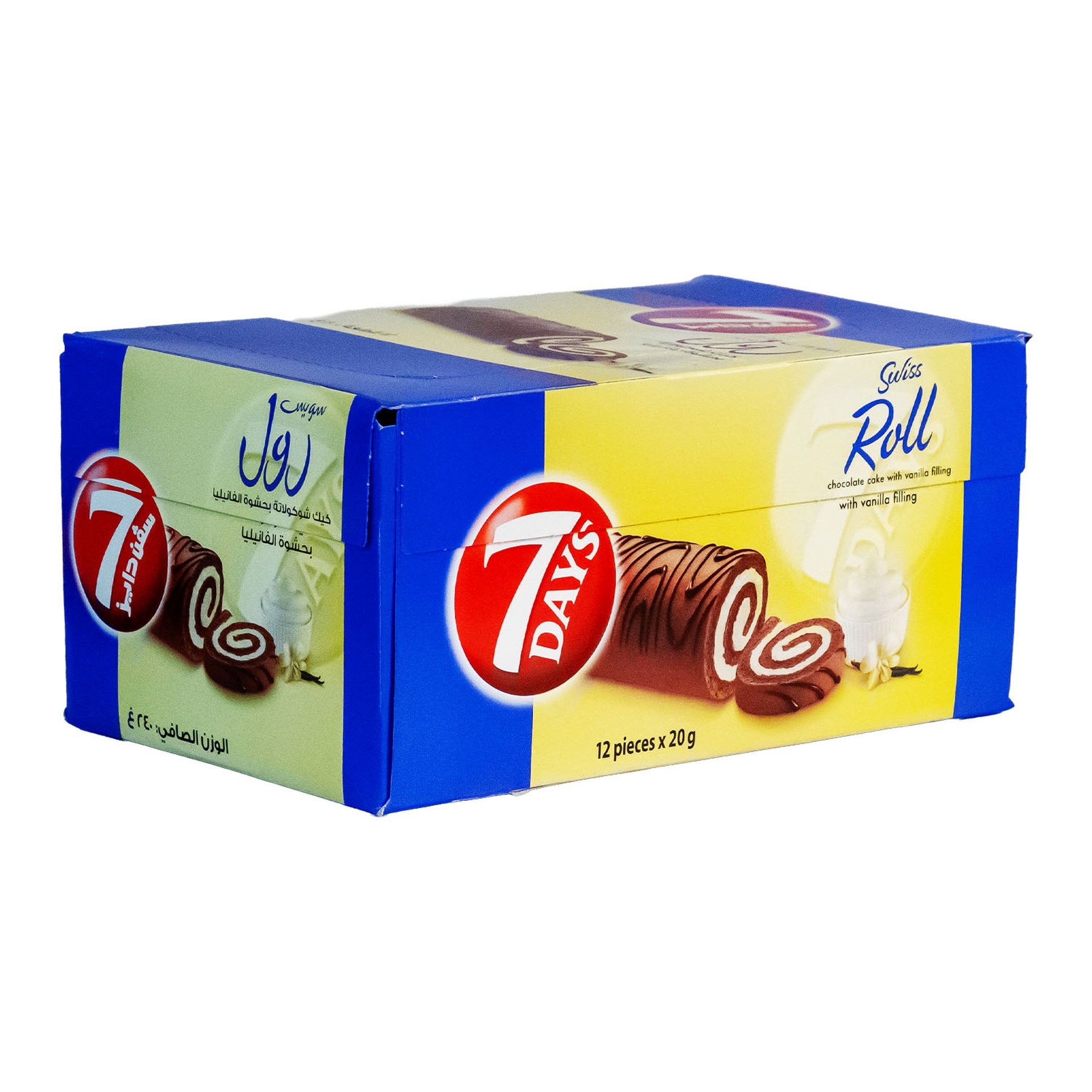 7 Days Roll Cake Vanilla 20 Gm X 12 Pcs