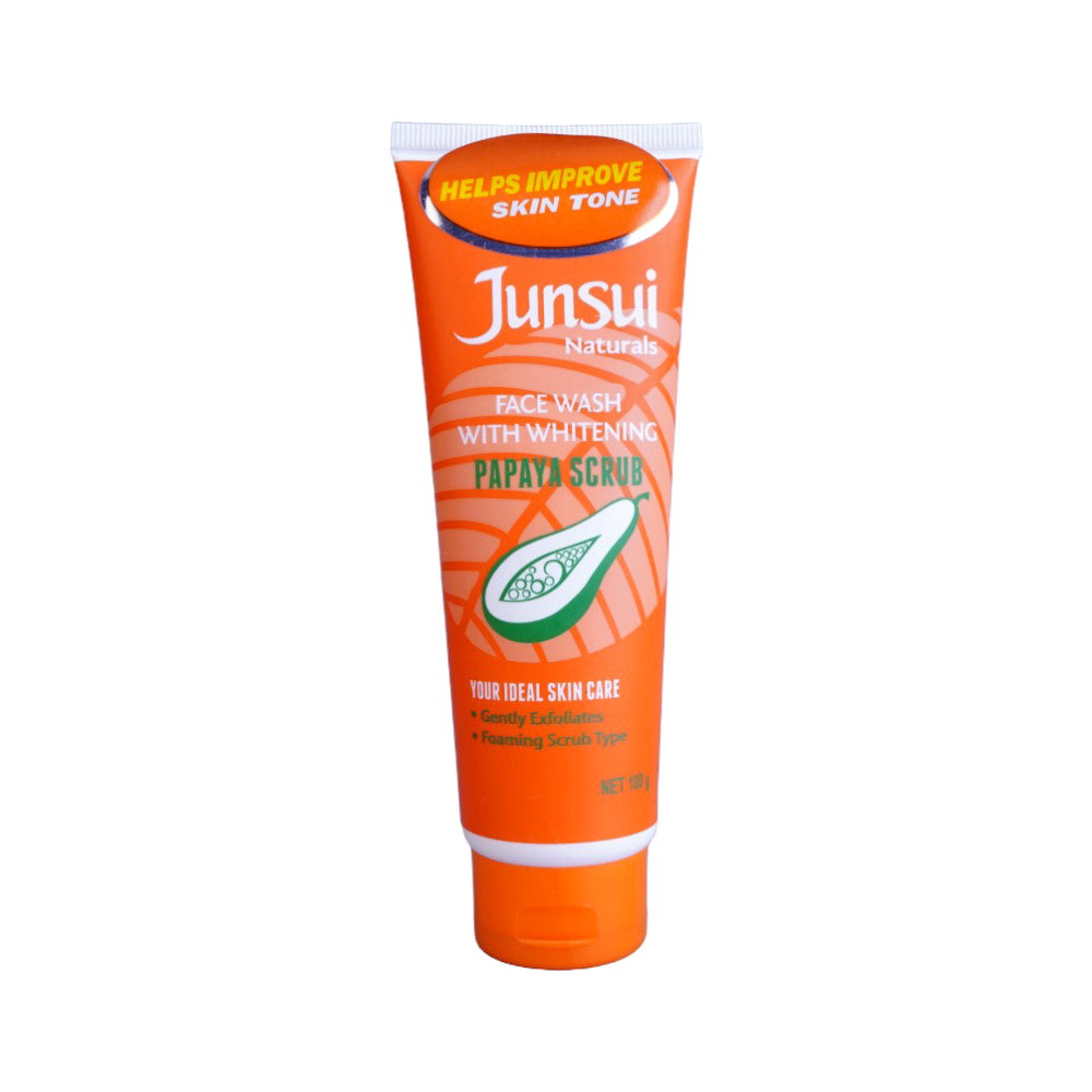 Junsui Naturals Whitening Papaya Scrub Face Wash - 100g