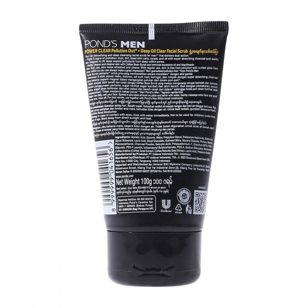 Pond's Men Power Clear Facial Scrub - 100g