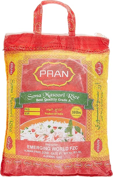 Pran Sona Masoori 10 Lbs ( Plastic Bag)