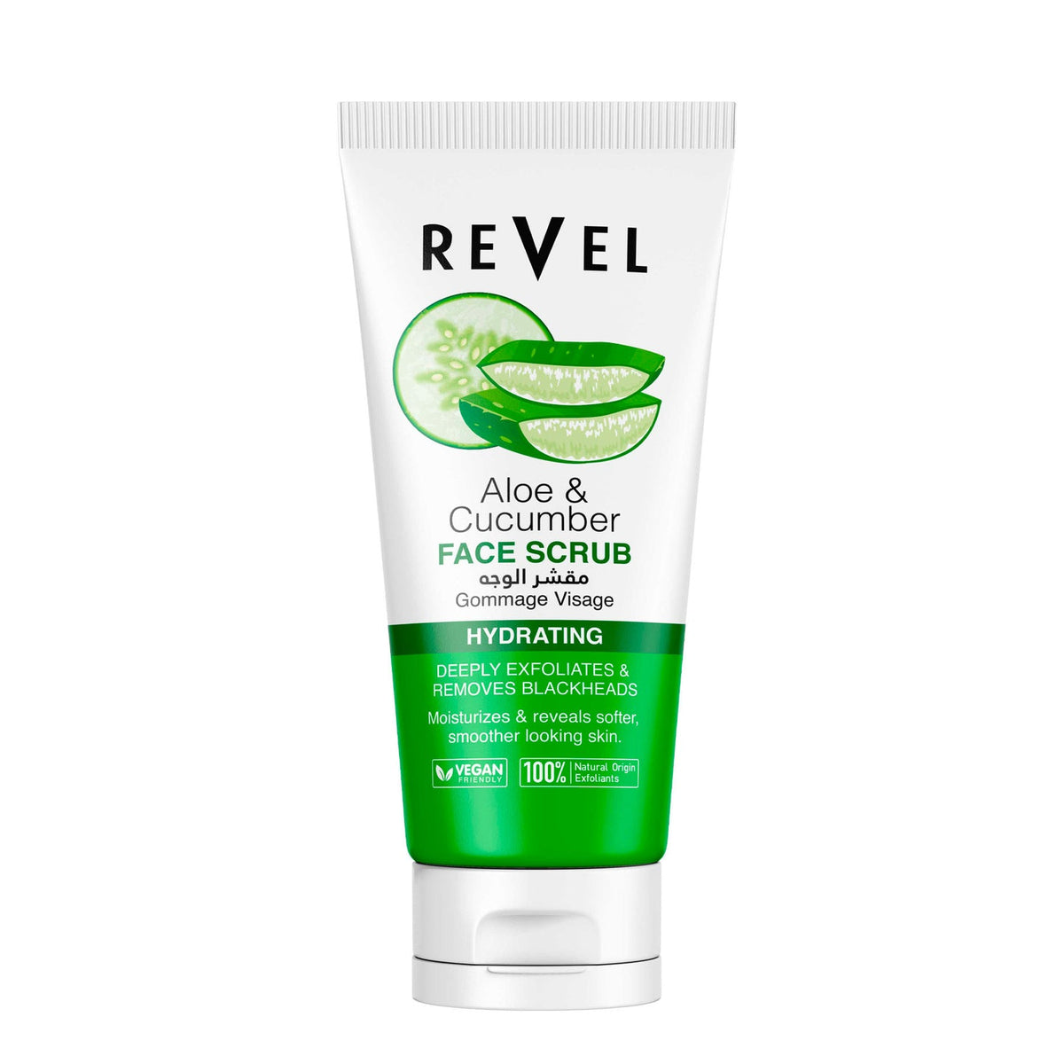 Revel Aloe & Cucumber Face Scrub Hydrating - 150ml