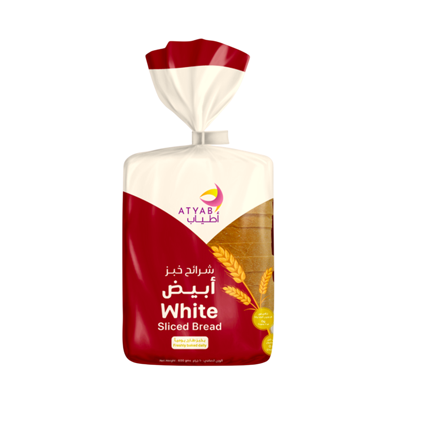 Atyab White Bread 600 Gm