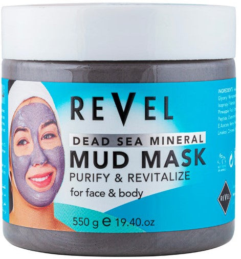 Revel Dead Sea Mineral Mud Mask Purify & Revitalize - 550g