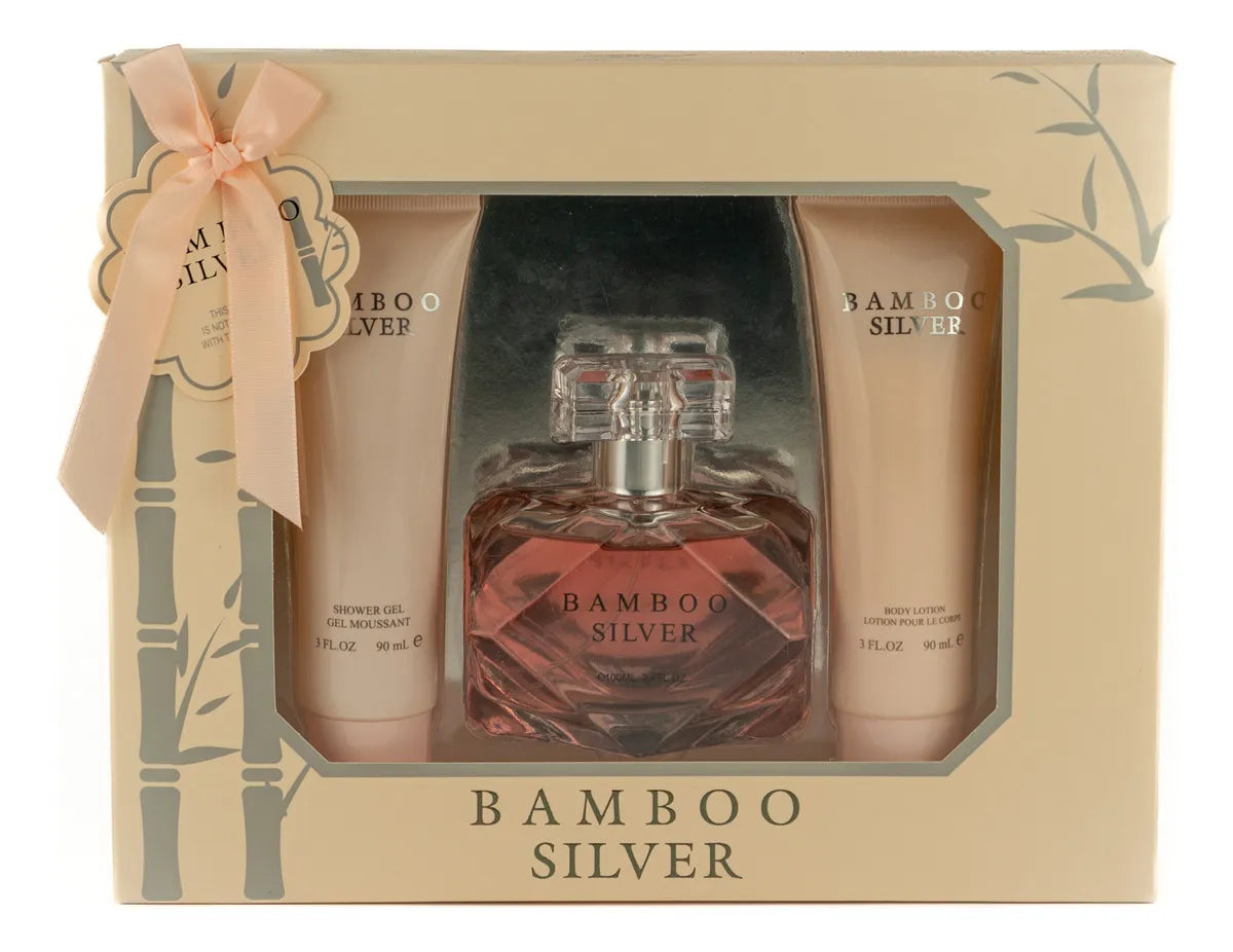 Ebc Collection Bamboo Silver Perfume Set