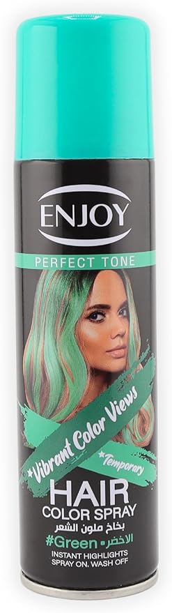 Enjoy Hair Colour Spray Green 150 Ml