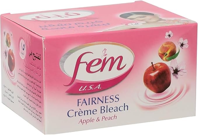 Fem Fairness Cream Bleach Apple & Peach 100 Gm