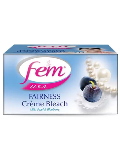 Fem Fairness Cream Bleach Milk & Blue Berry 100 Gm
