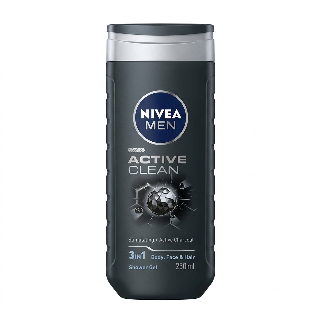 Nivea Men Active Clean 3in1 Shower Gel - 250ml