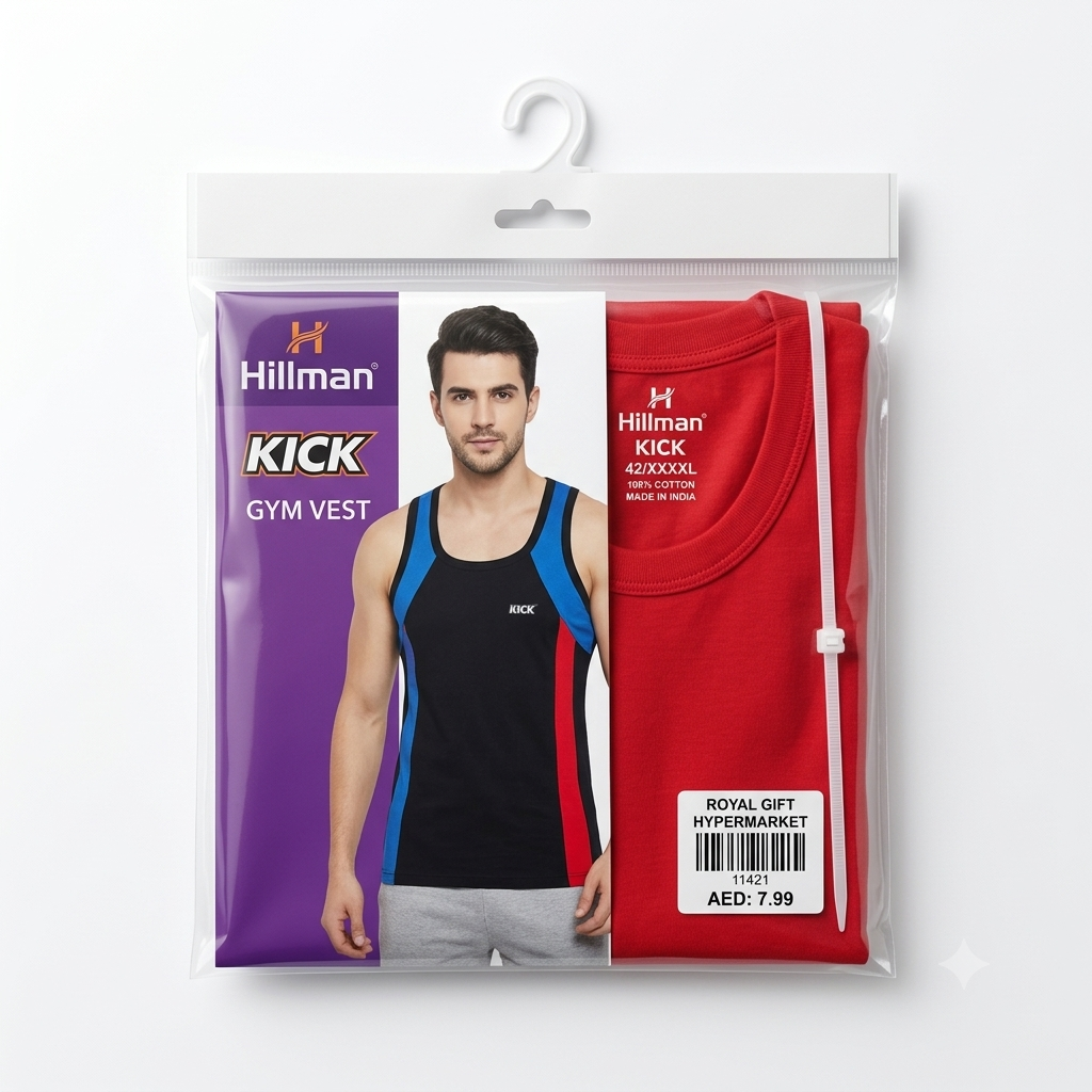 Hillman Kick Men's Plus Size Athletic Gym Vest