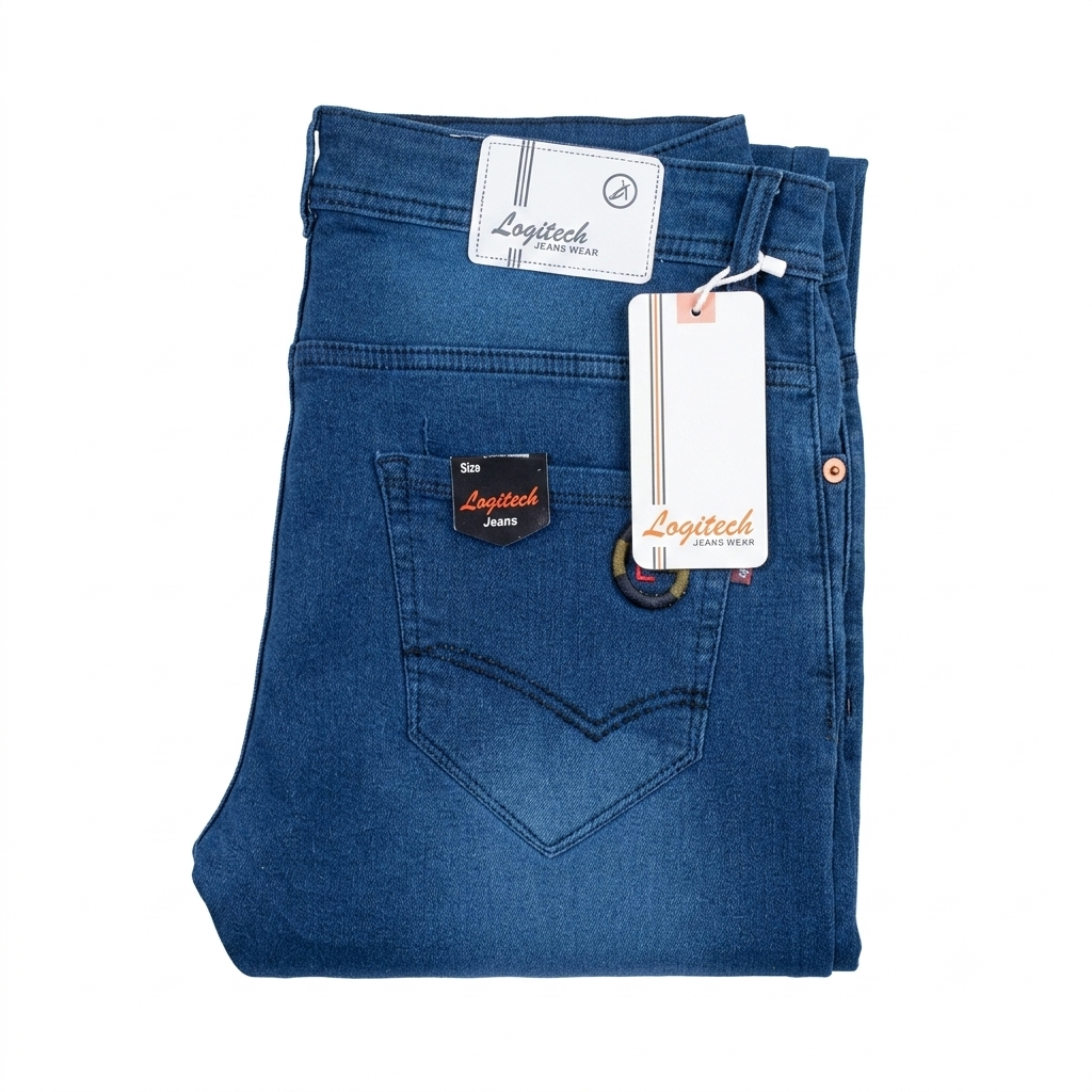 Logitech Men's Slim Fit Jeans - Dark Blue