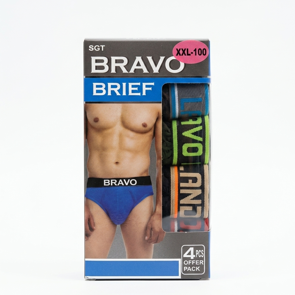 Bravo Men's Premium Comfort Daily Briefs