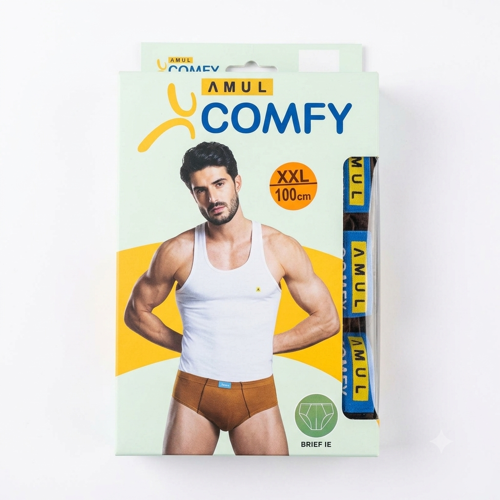 Amul Comfy Men's Premium Support Briefs