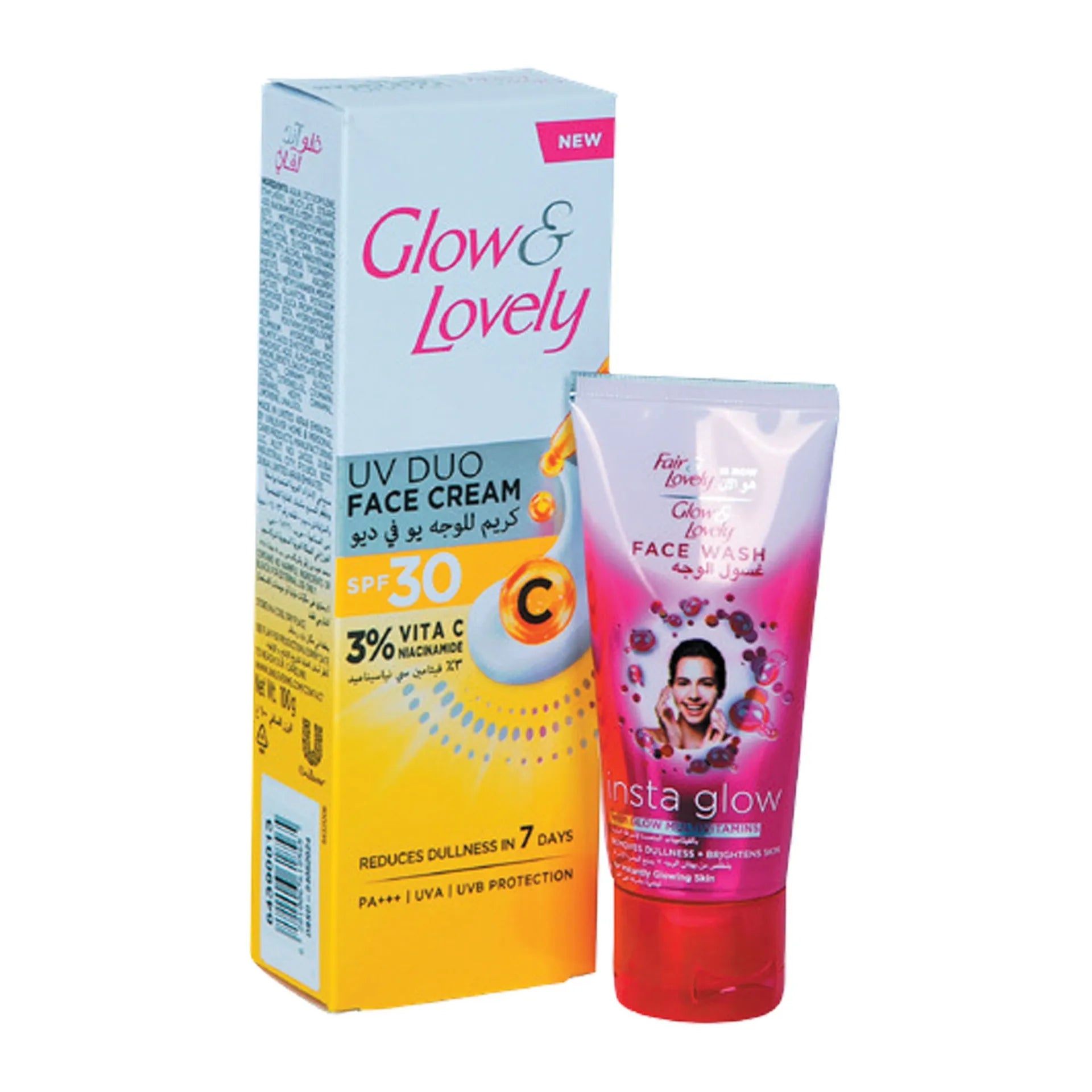 Glow &Lovely Uv Duo Face Cream 100 Gm +Face Wash Free