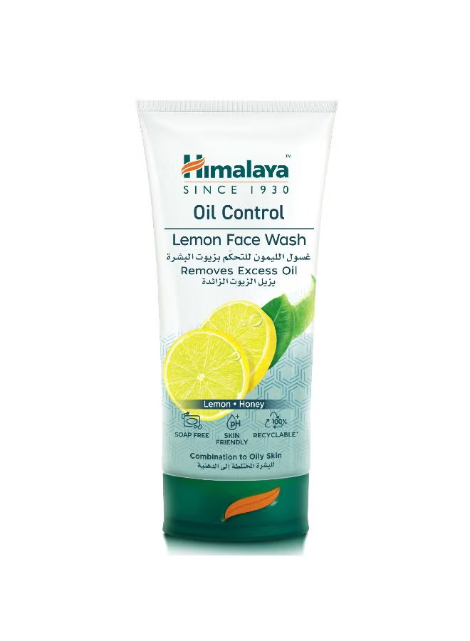 Himalaya Face Wash Oil Control Lemon & Honey 50 Ml