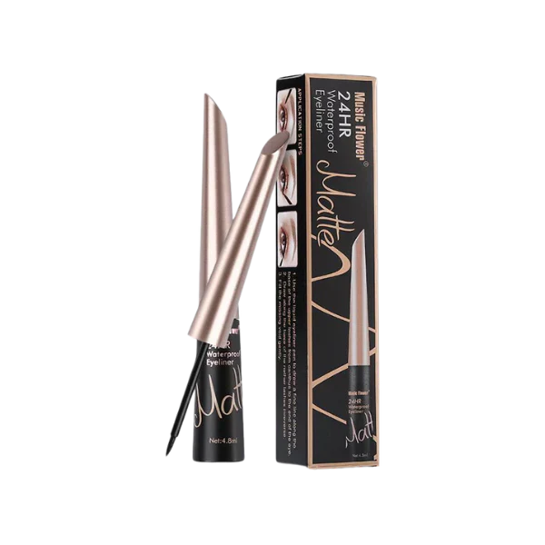 Music Flower 24 Hr Waterproof Eyeliner Matte