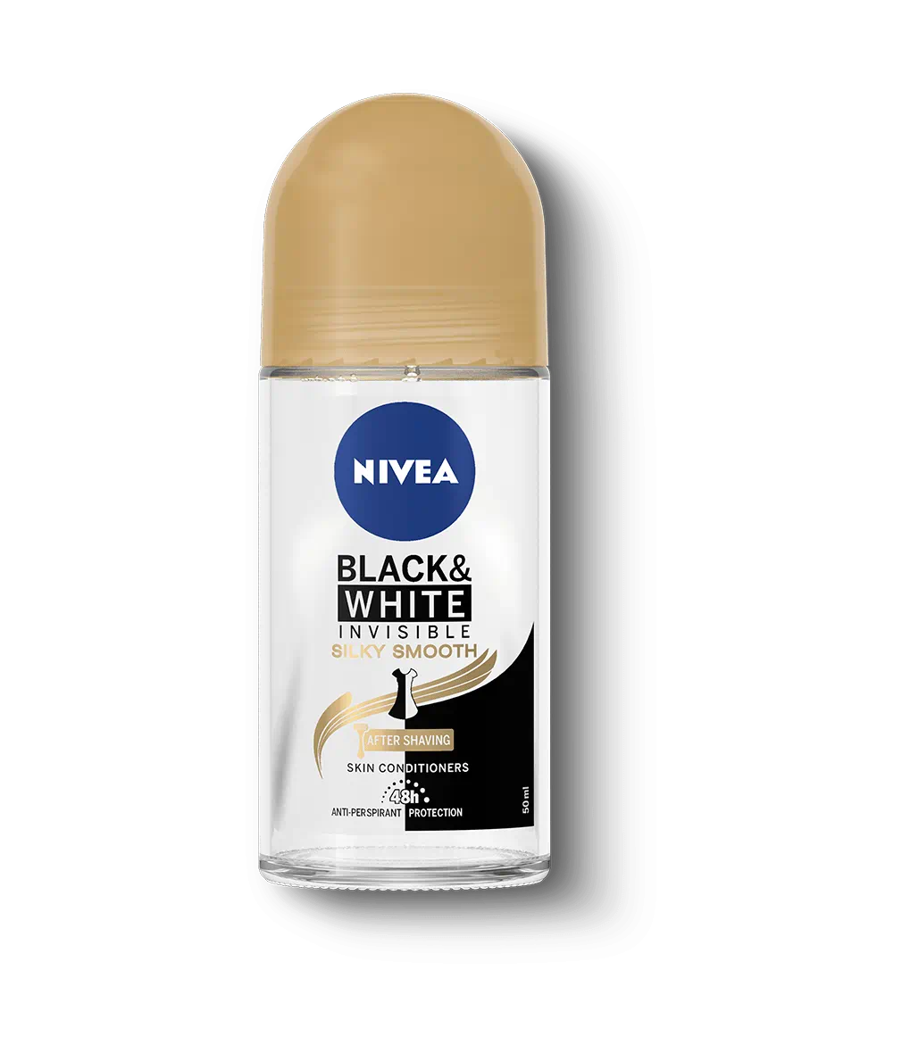 Nivea Deo Roll On 50ml Invisible B&W Silky Smooth