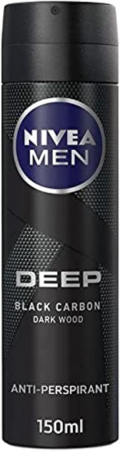 Nivea Men Deep Black Carbon Body Spray 150 Ml