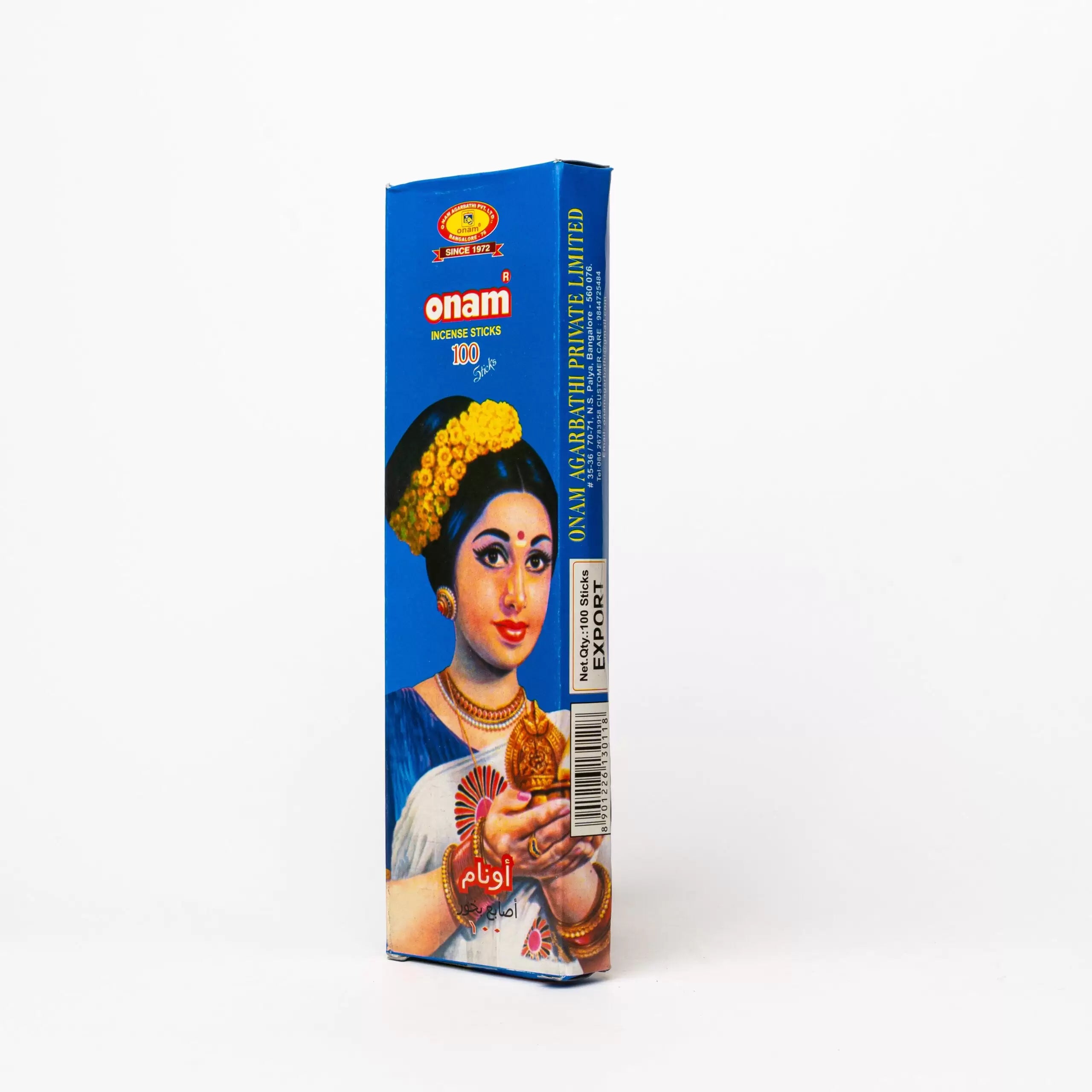 Onam Blue Incense Sticks 100 Pcs