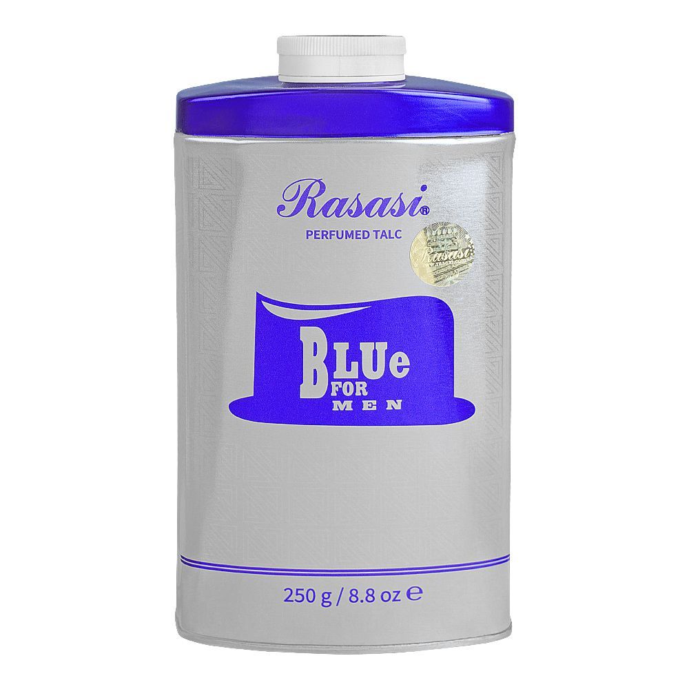 Rasasi Secret Blue For Men Perfumed Talc 250 Gm