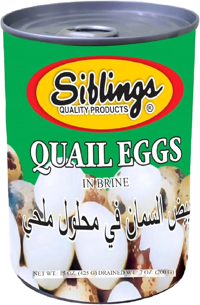 Siblings Quail Eggs In Brine 425 Gm
