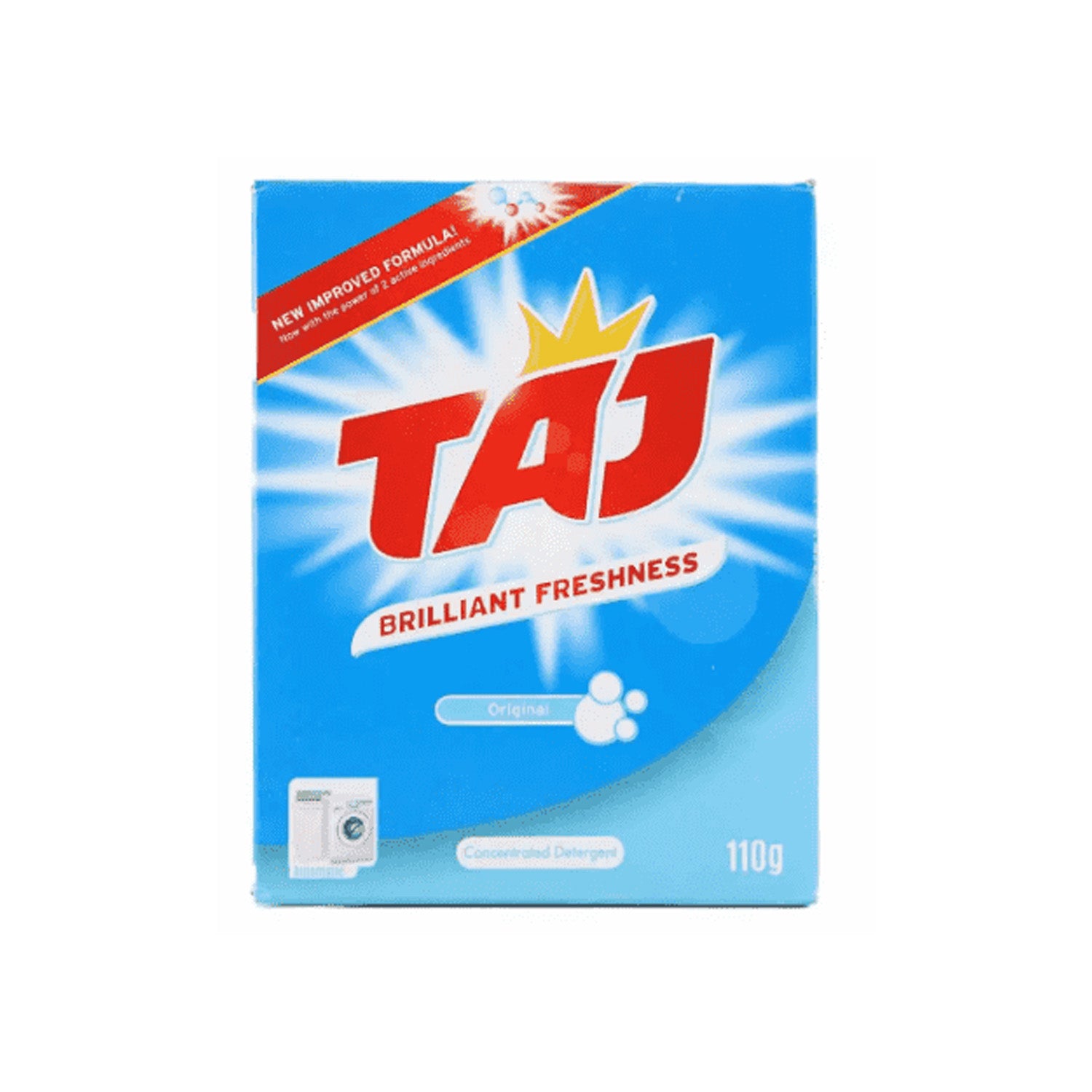 Taj 2 In 1 Detergent Blue 110g