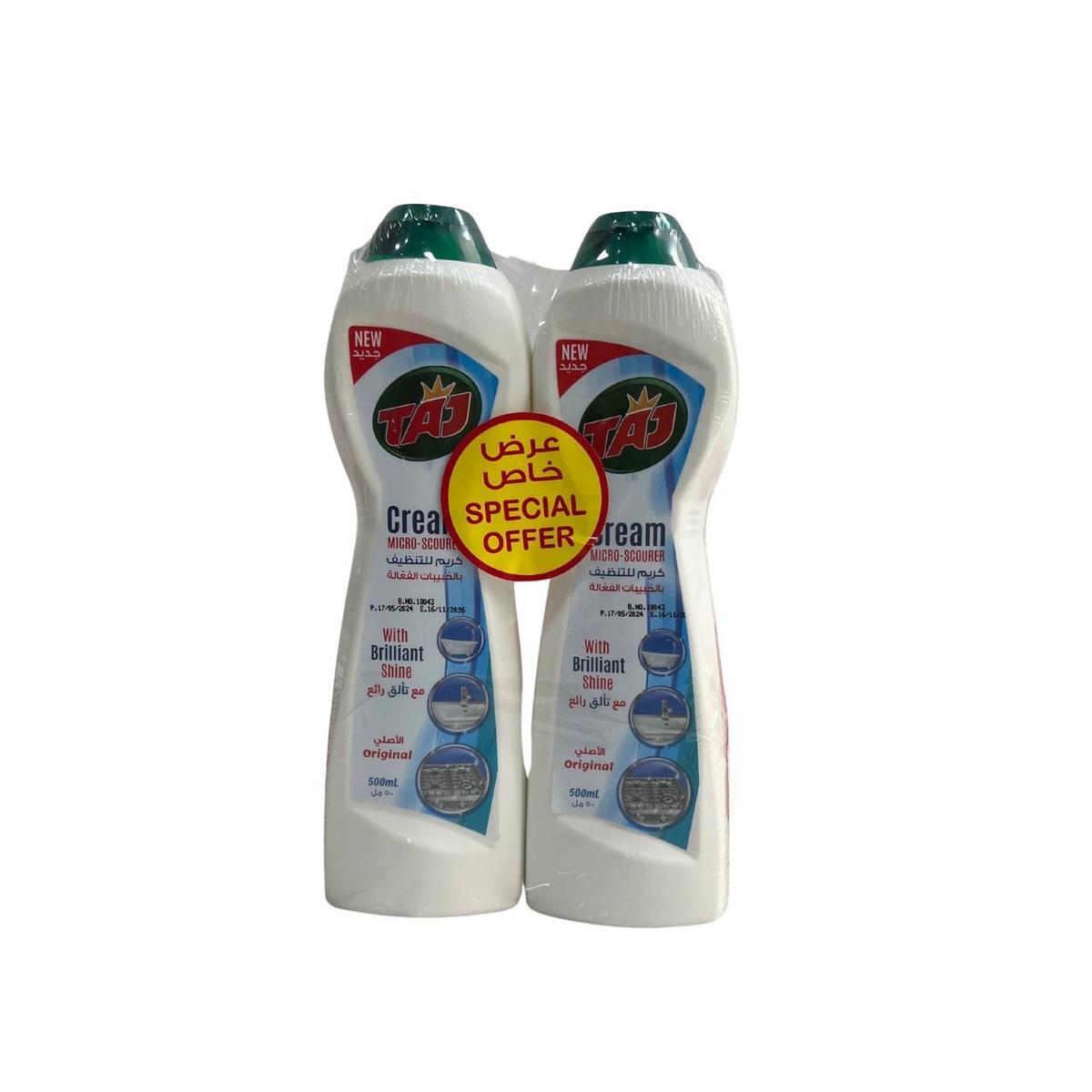 Taj Cream Micro - Scourer Original 500 M L X 2 Pcs