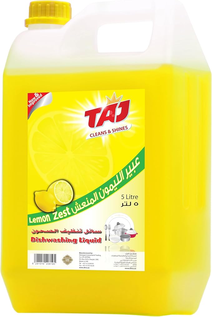 Taj Dishwash Lemon 5ltr