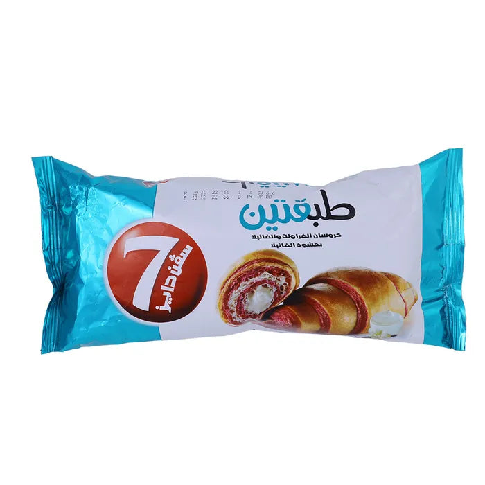 7 Days Double Strawberry & Vanilla Croissant 90 Gm