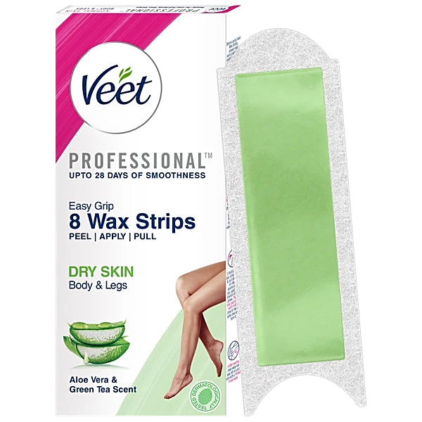 Veet Professional Body Wax Alo Vera Jel 8 Strips