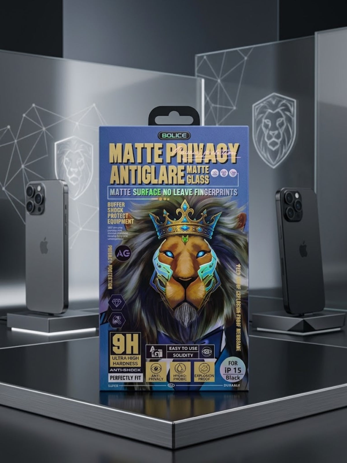 Anti Glare Mate Glass IP 15