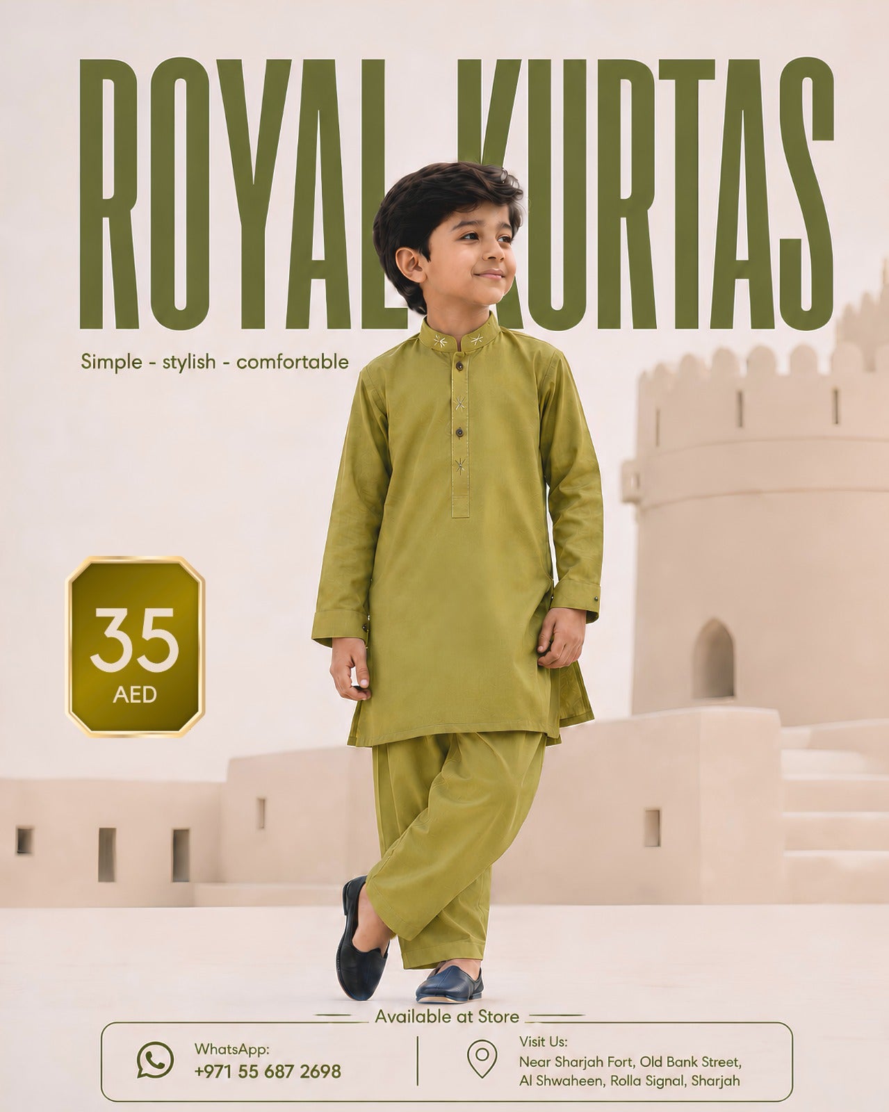 Premium Kids Fancy Cotton Shalwar Kameez Suit