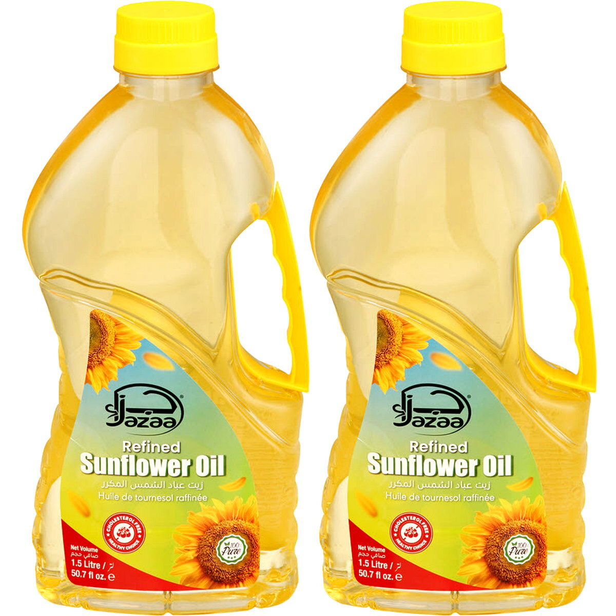 Jazaa Refined Sunflower Oil 1.5 Ltr