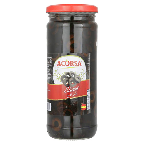 ACORSA SLICED BLACK OILVE 470 GM
