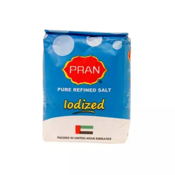 Pran Pure Refined Iodized Salt Pack 1kg