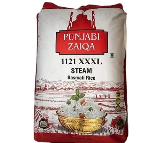 Punjabi Zaiqa 1121 Xxxl Steam Basmati Rice Red Bag 5 Kg