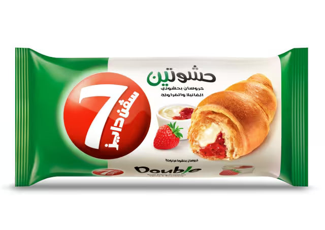 7 Days Double Vanilla & Strawberry Croissant 55 Gm