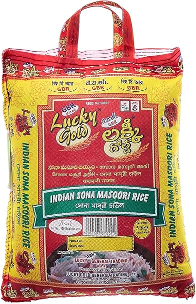 Gbr Lucky Gold Sonamasoori Rice 5Kg