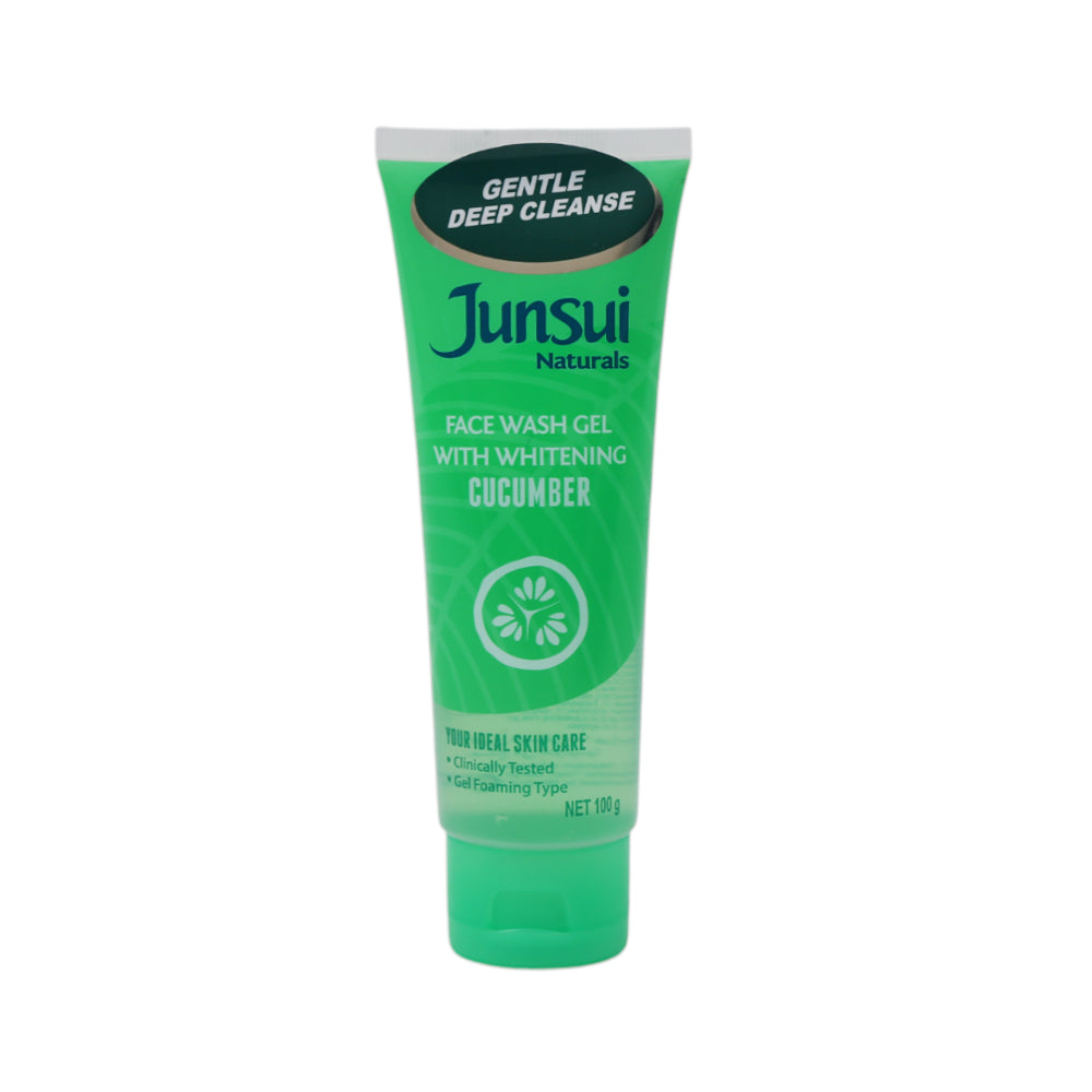 Junsui Naturals Whitening Cucumber Face Wash Gel - 100g