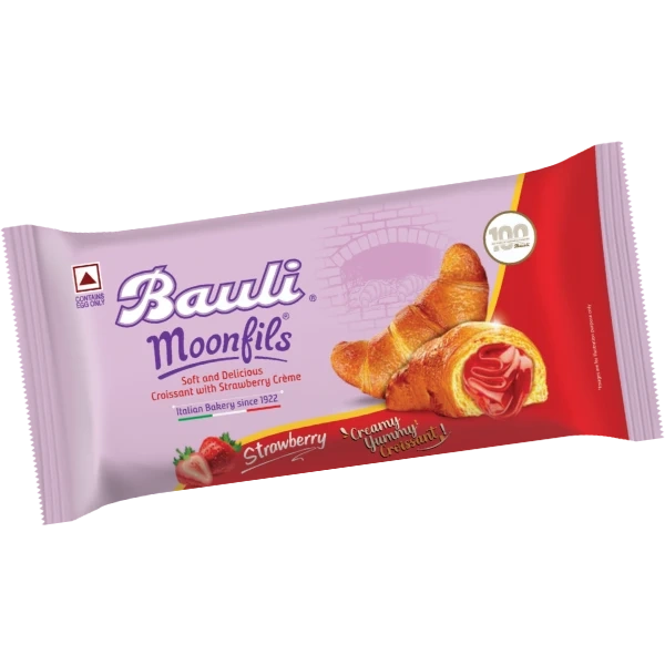 Bauli Croissant With Strawberry Cream 50 Gm