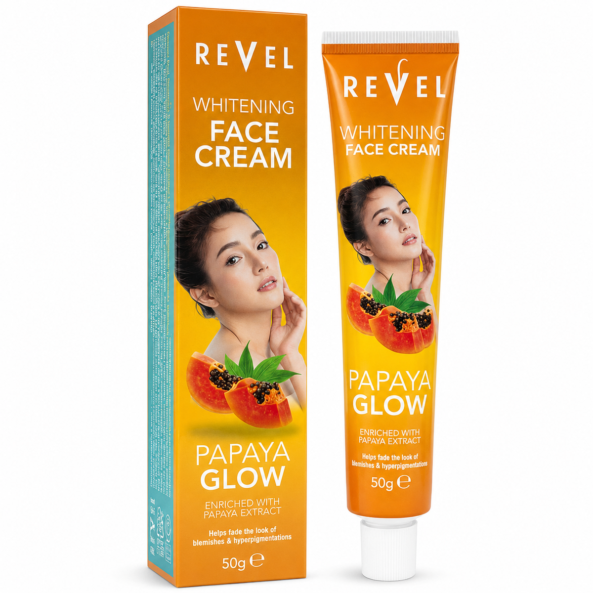 Revel Whitening Face Cream Papaya Glow - 50g