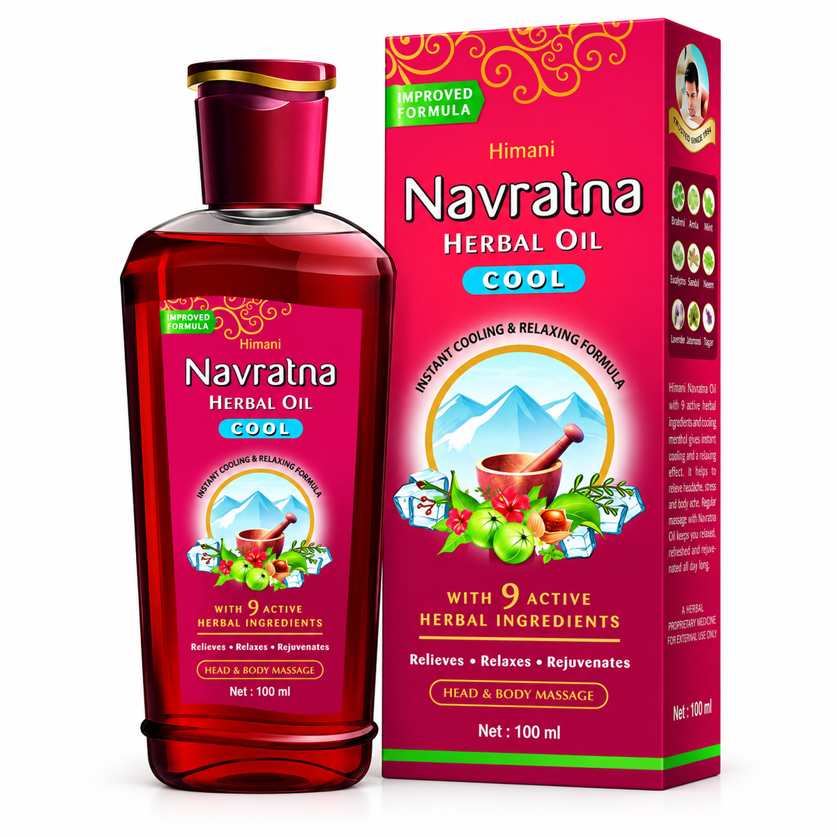 Himani Navratna Herbal Cool Oil (100ml)