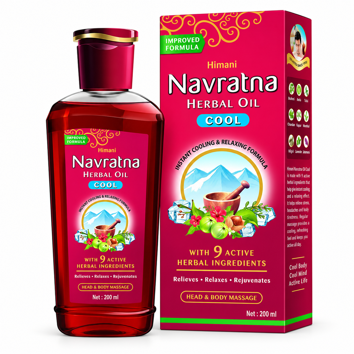 Himani Navratna Herbal Cool Oil (200ml)