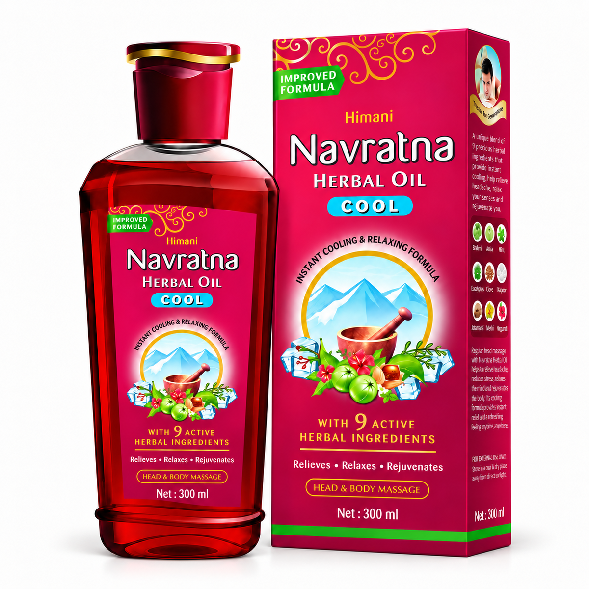 Himani Navratna Herbal Cool Oil (300ml)