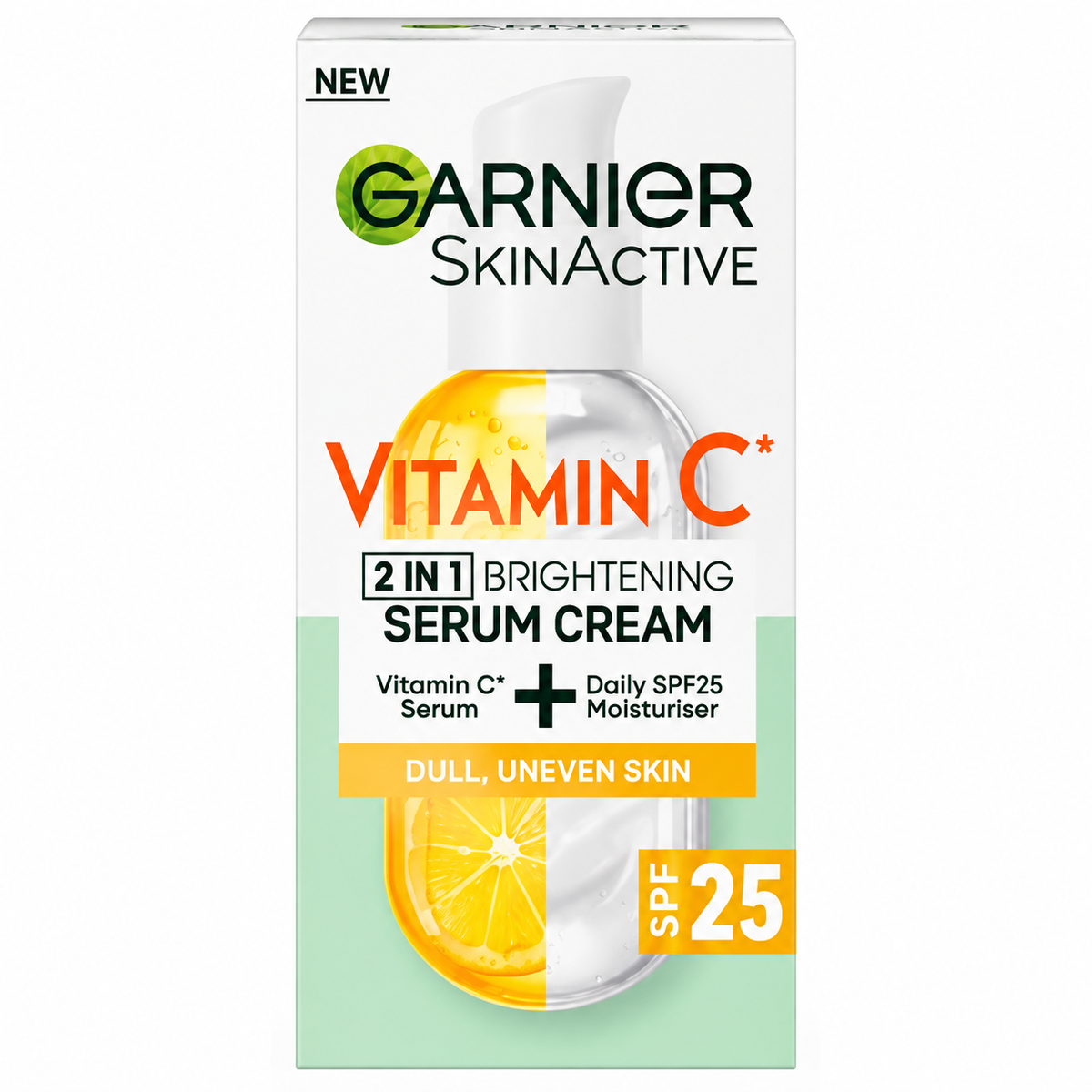 Garnier SkinActive 2-in-1 Vitamin C Serum Cream SPF 25 - 50ml