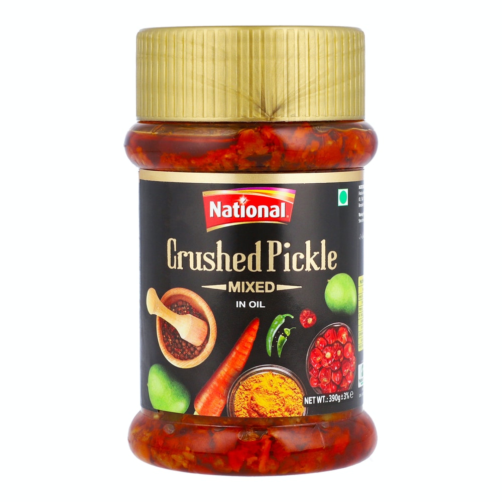 National Crushed Pickle Mixed In Oil 750 Gm