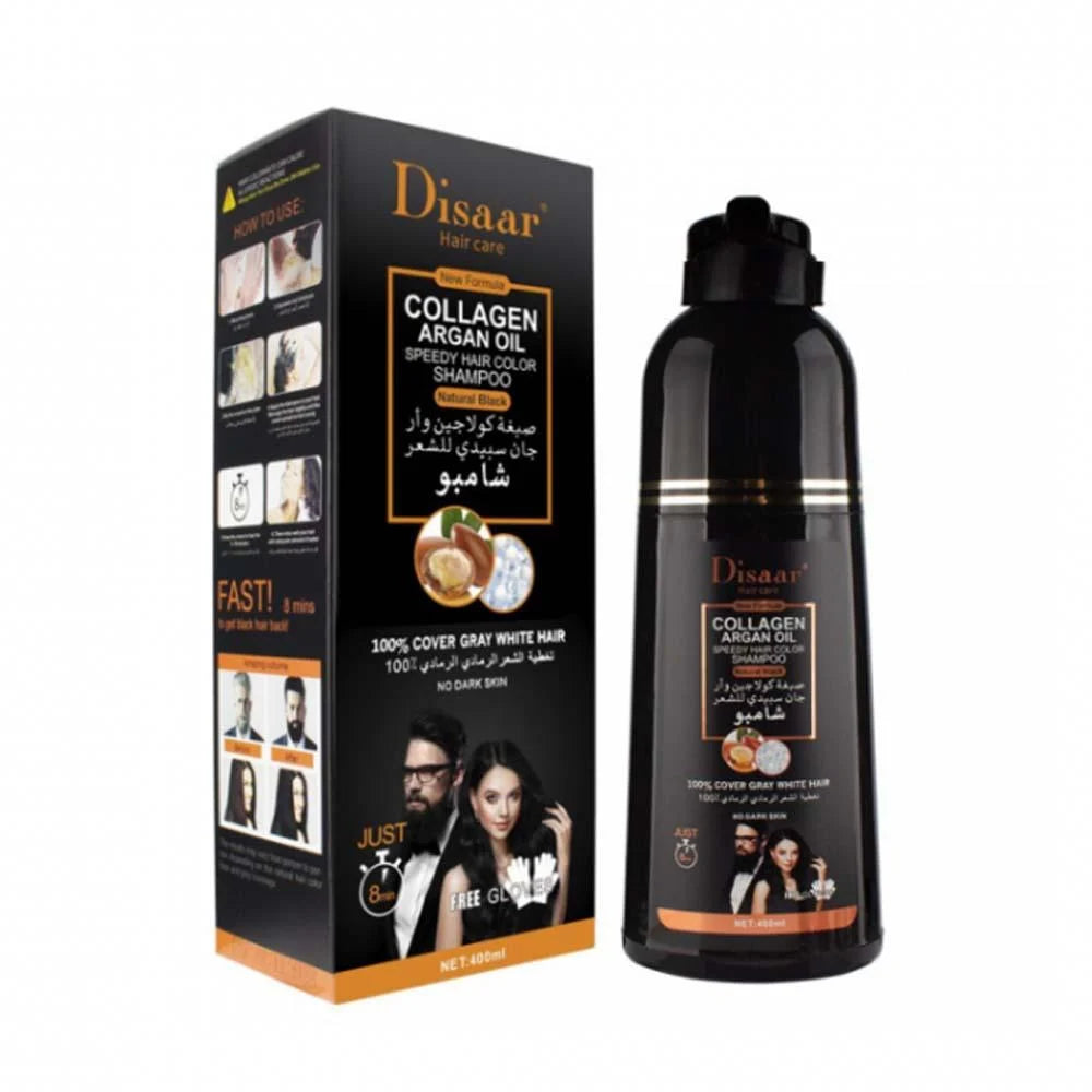 Disaar Hair Color Shampoo Black 200+200 Ml